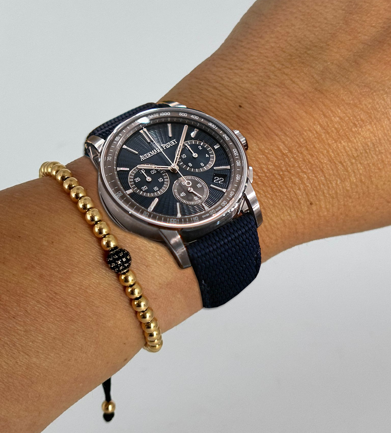 Code 11.59 Automatik Chronograph Blau/Graues Zifferblatt