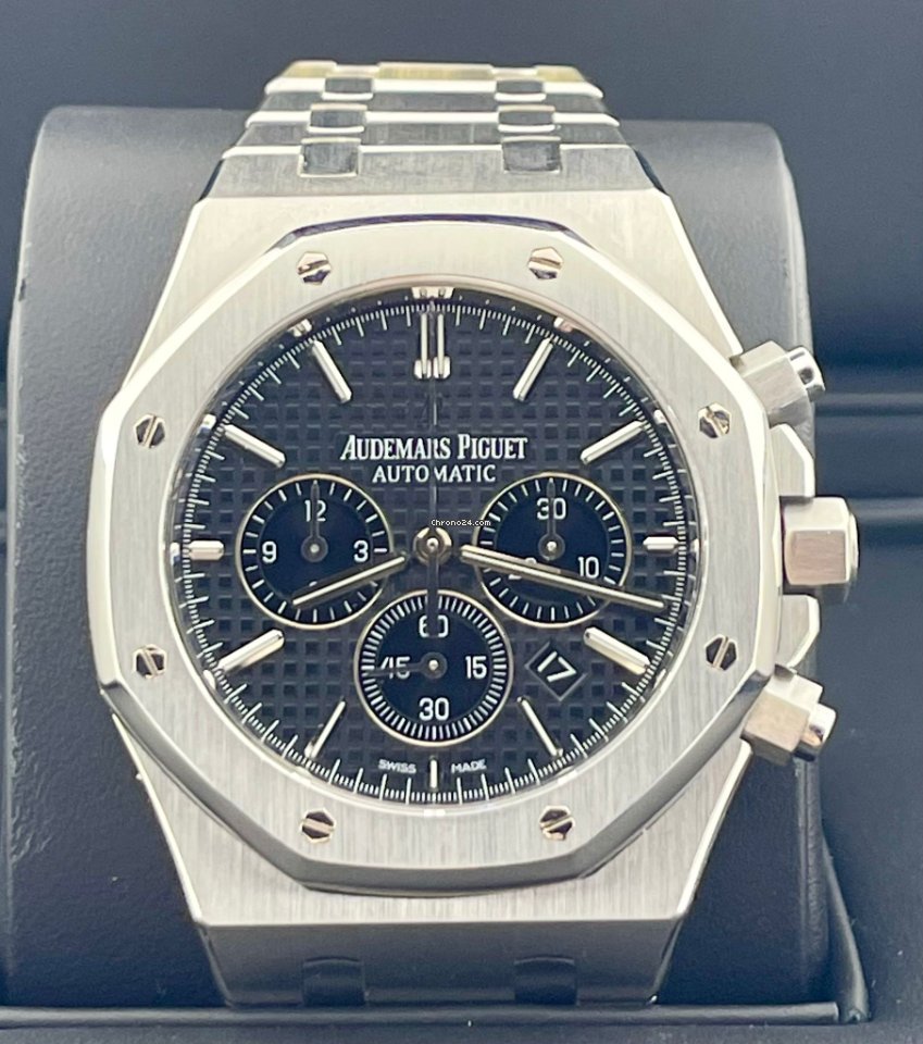 Royal Oak Chronograph Schwarzes Zifferblatt Full Set