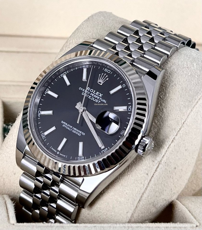 Datejust 41 18K Weißgoldlünette, Jubilee-Armband, wie neu