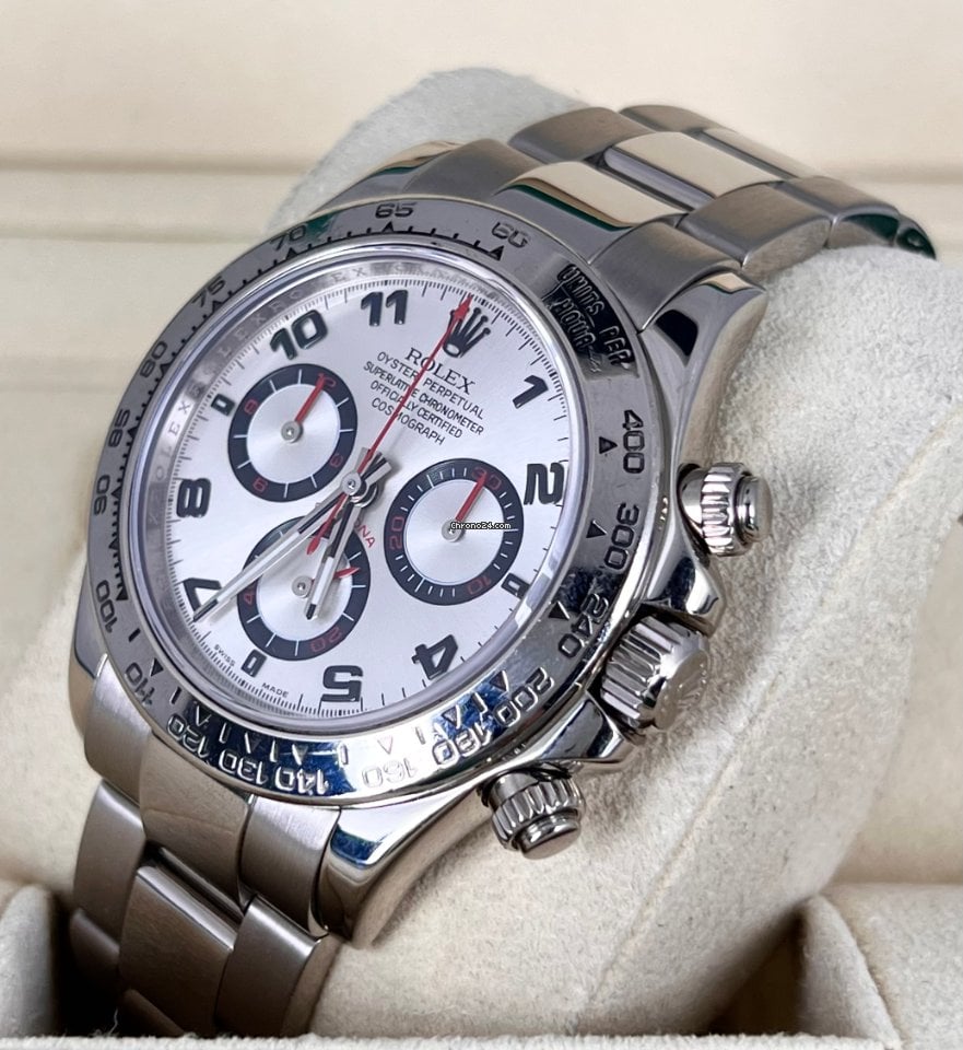 Daytona Racing-Zifferblatt, 18K Weißgold, Z-Seriennummer, Box und Papiere