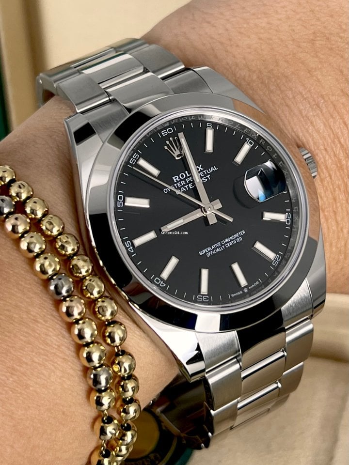 Rolex Datejust 41 schwarzes Zifferblatt