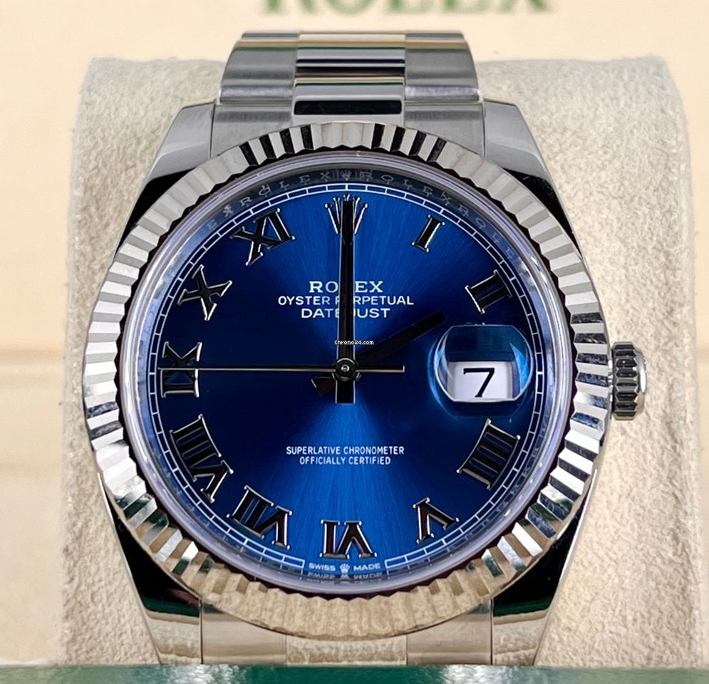 Rolex Datejust 41 blaues Azzurro-Zifferblatt