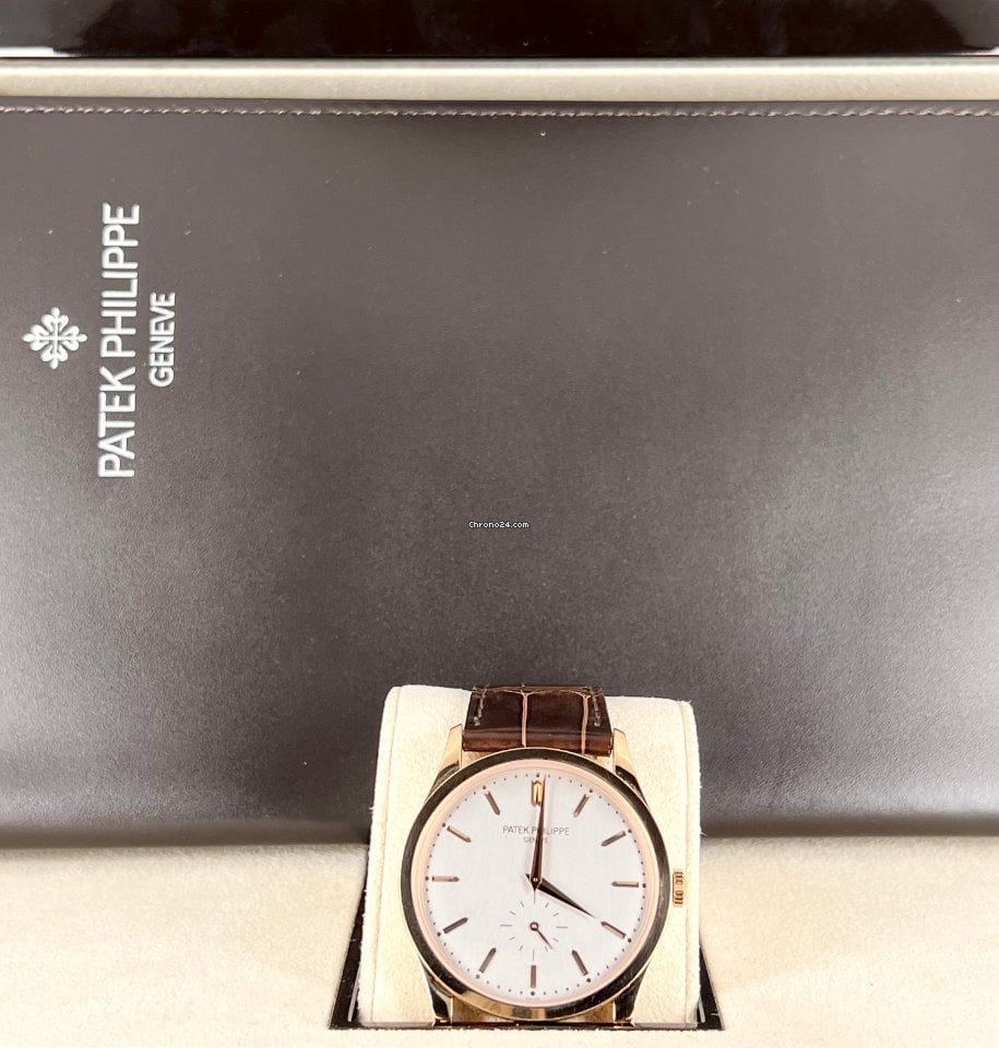 Calatrava Handaufzug 18K Roségold Full Set unpoliert