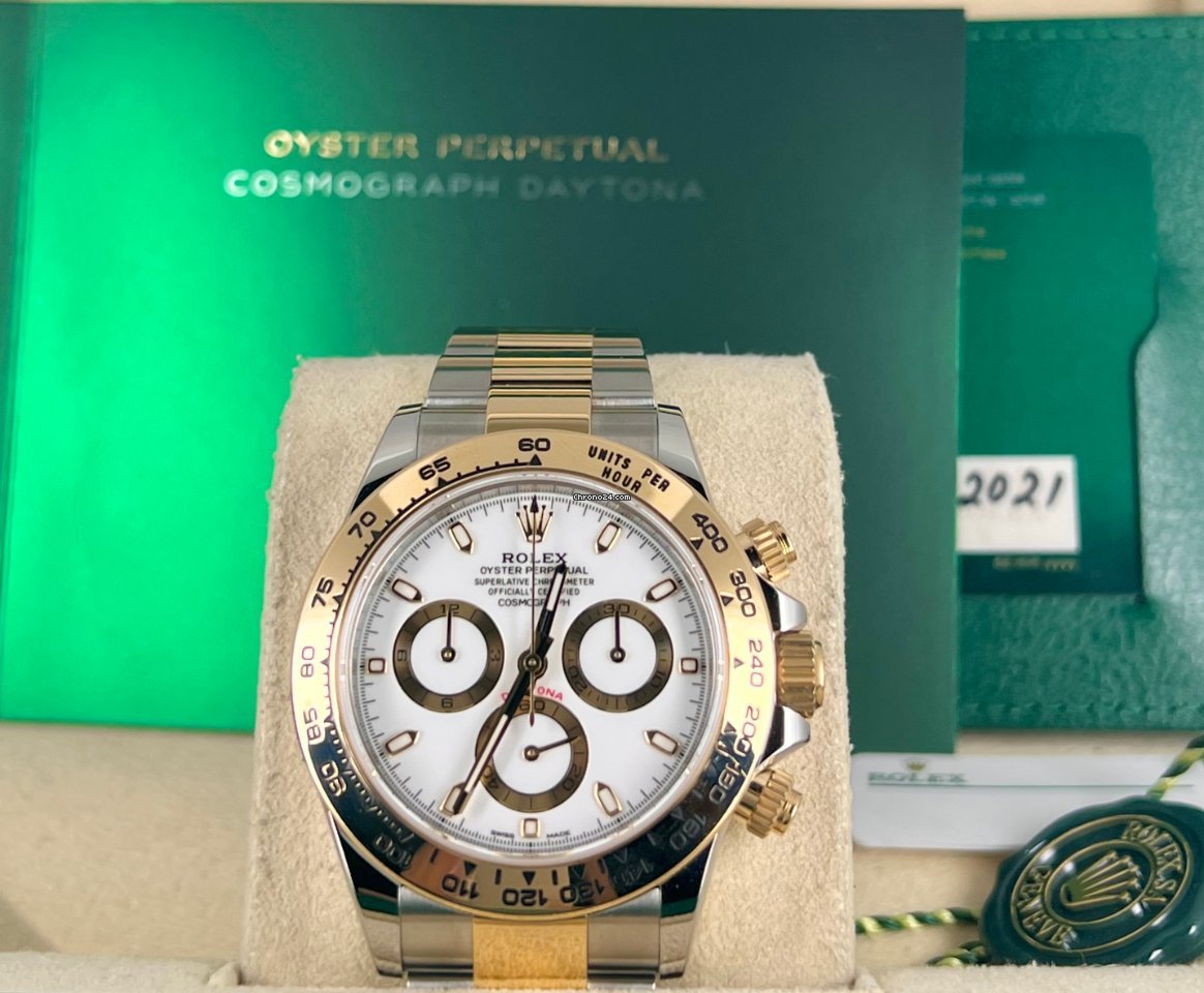 Daytona Stahl und Gold 18K, Komplettset, 2021, wie neu