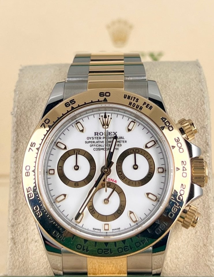 Daytona Stahl und Gold 18K, Komplettset, 2021, wie neu
