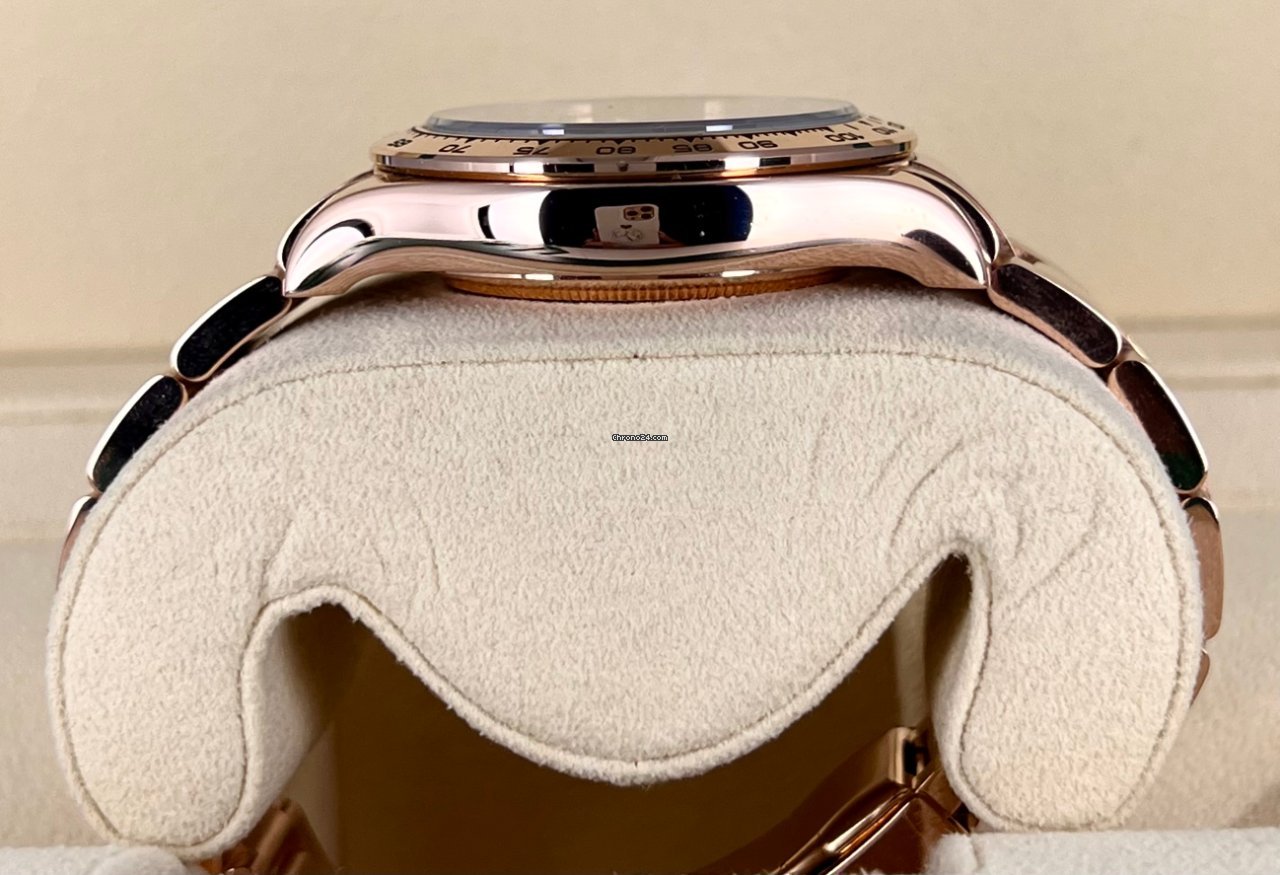 Daytona schwarzes Zifferblatt, Roségold, neuwertiger Zustand