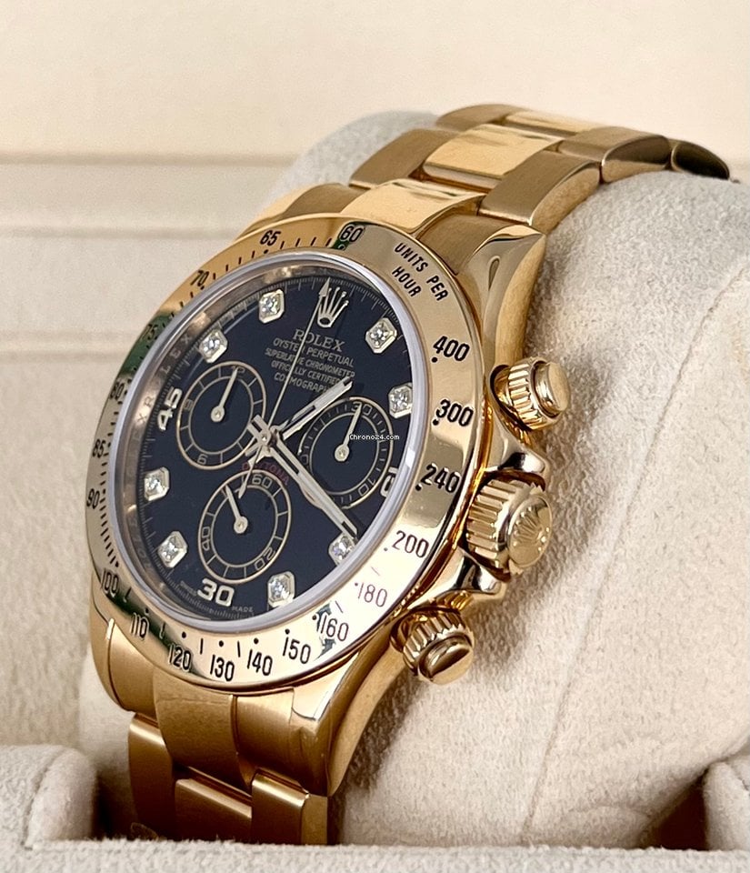 Daytona schwarzes Diamant-Zifferblatt, Komplettset, wie neu