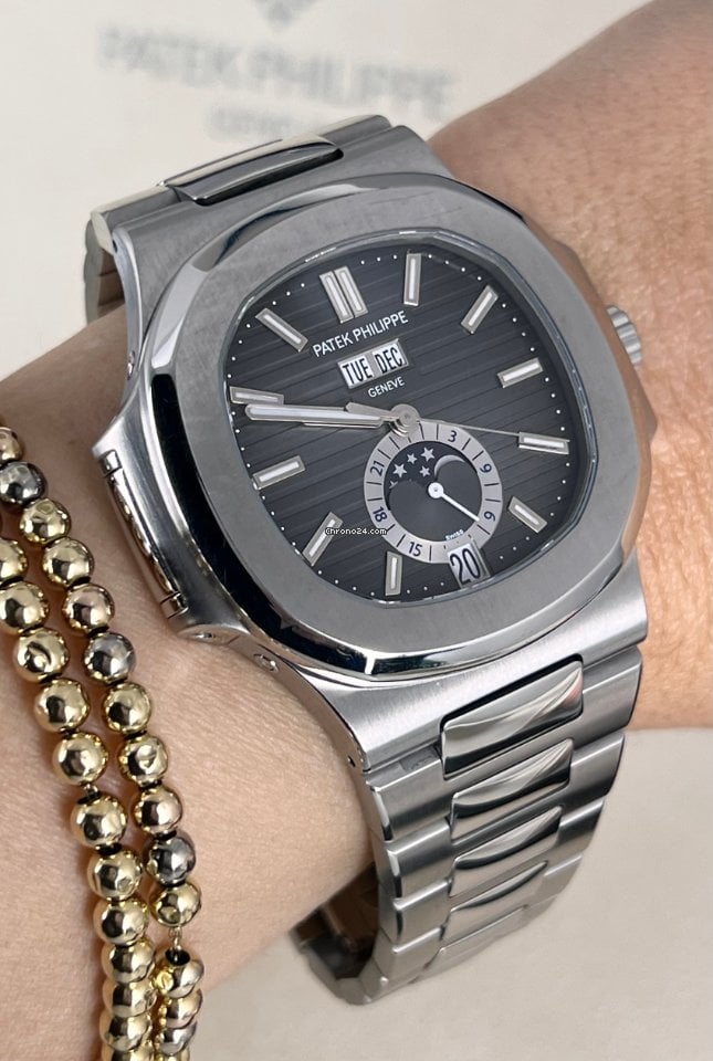 Nautilus Jahreskalender 5726 Edelstahl Full Set wie neu