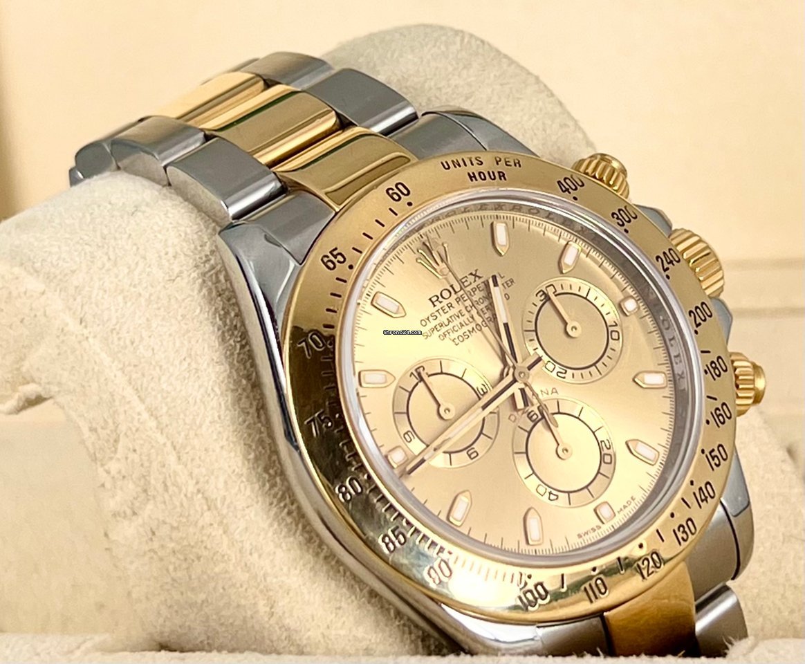 Stahl und Gold 18K Gelbgold, Box und Papiere