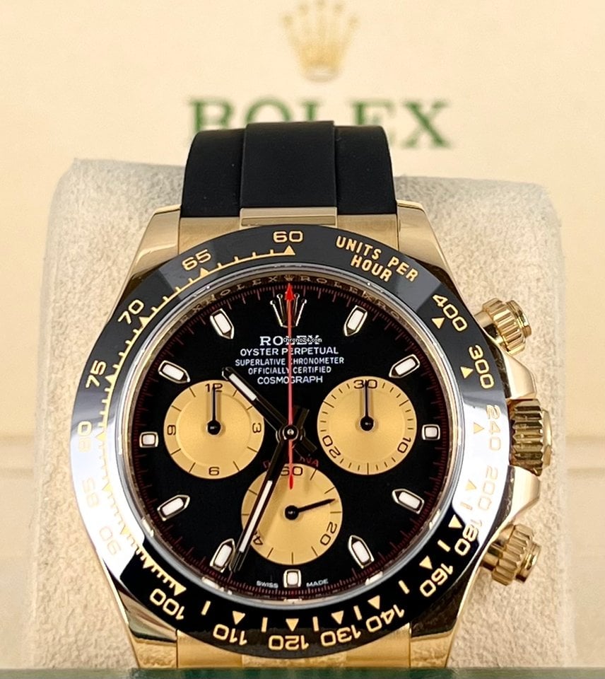 Daytona 18K Gelbgold „Paul Newman“ Oysterflex, neuwertig