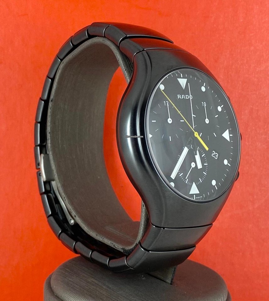 Rado Diastar True Black 44 mm Vollset Chronograph XL