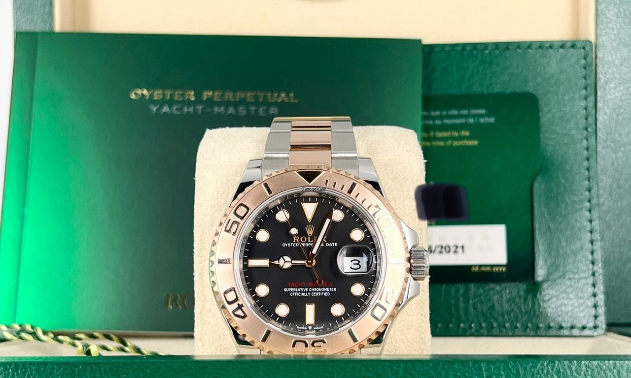 Yacht-Master 40 18K Roségold, Komplettset