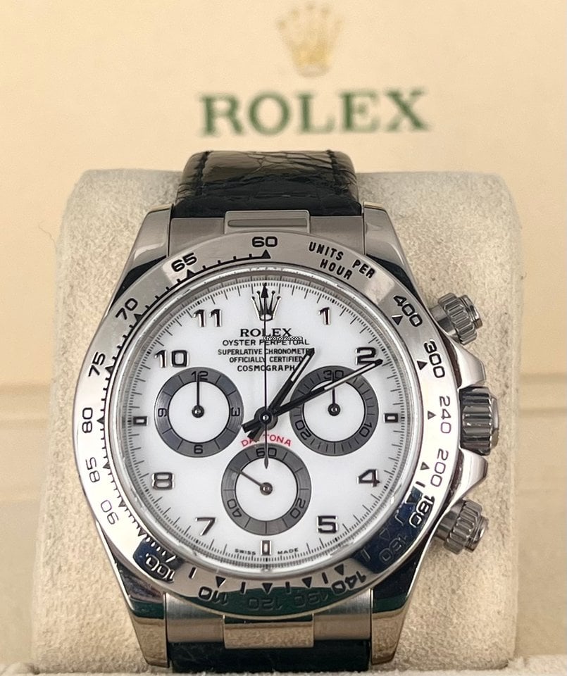 Daytona 18K Weißgold, nur Uhr, 2003, nach frischem Service 10/2023