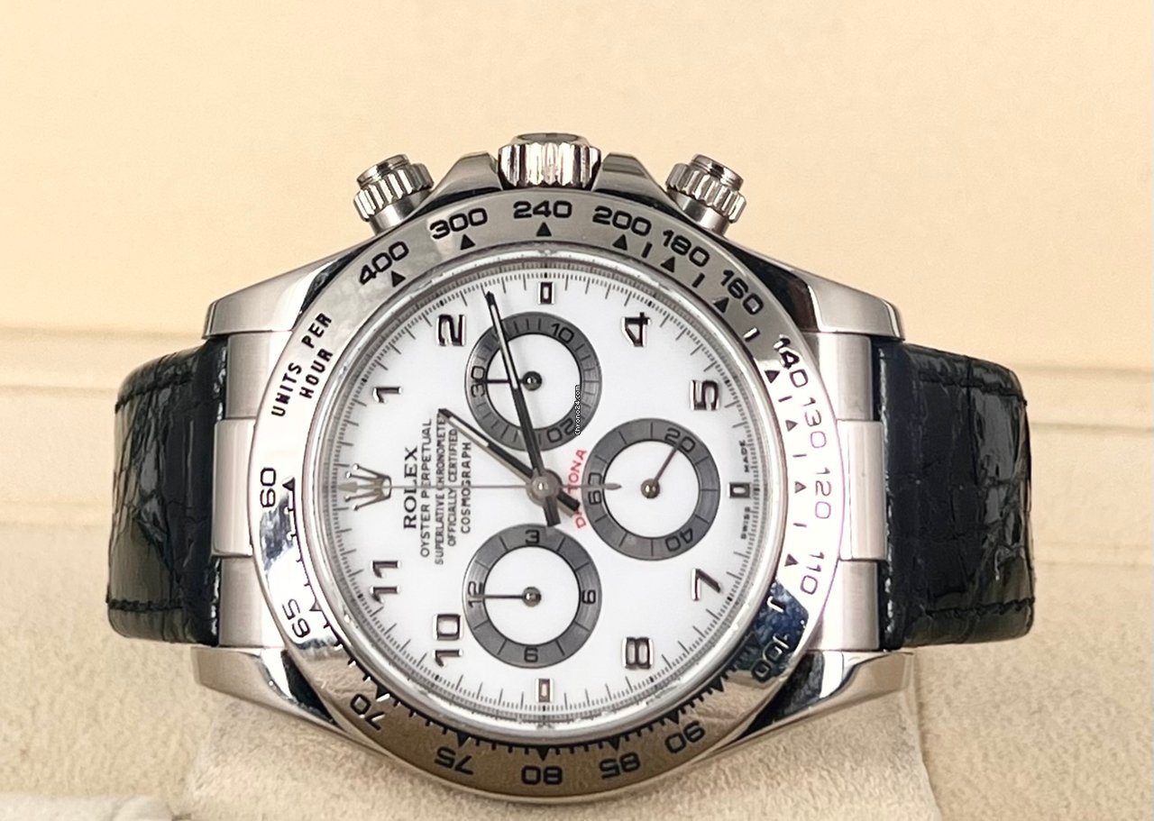 Daytona 18K Weißgold, nur Uhr, 2003, nach frischem Service 10/2023