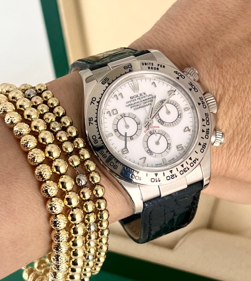 Daytona 18K Weißgold, nur Uhr, 2003, nach frischem Service 10/2023