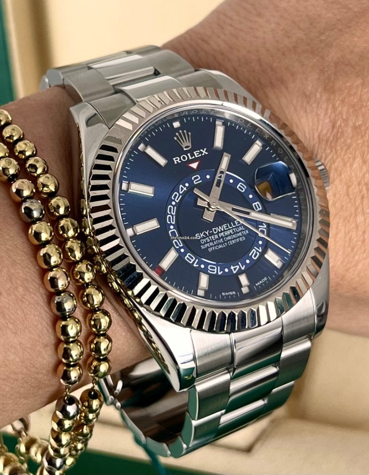Sky-Dweller 2018, Full Set, blaues Zifferblatt