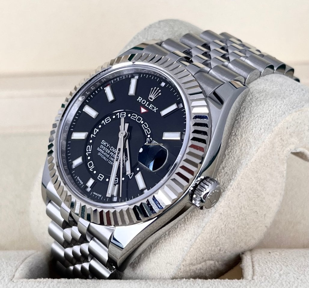 Sky-Dweller 42 schwarzes Zifferblatt, Jubilee-Armband 2026  Neu