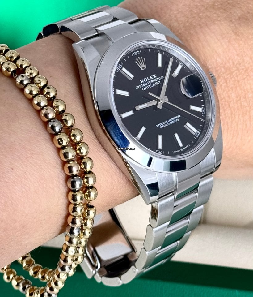Datejust 41 schwarzes Zifferblatt, wie neu