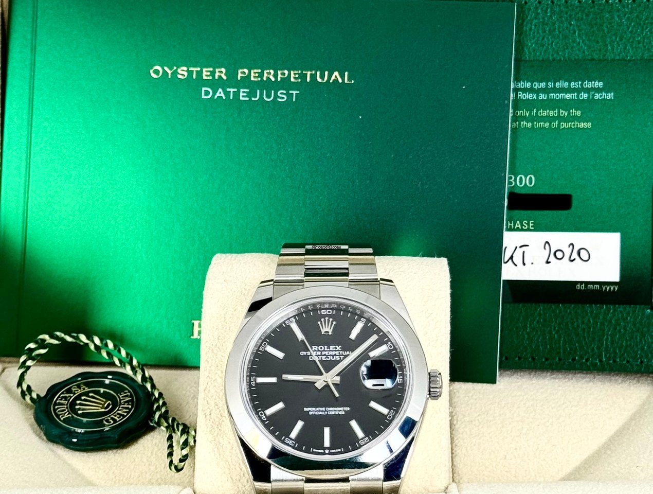 Datejust 41 schwarzes Zifferblatt, wie neu