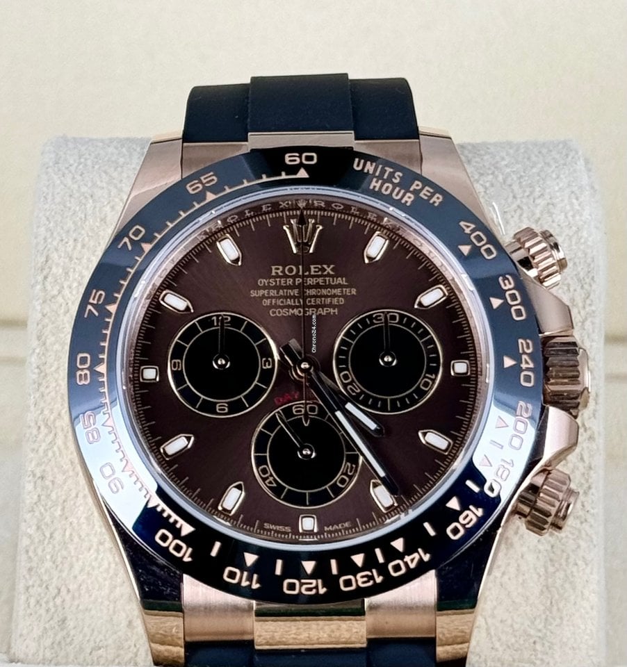Daytona schokoladenfarbenes Zifferblatt, 18K Roségold, neu, 2021