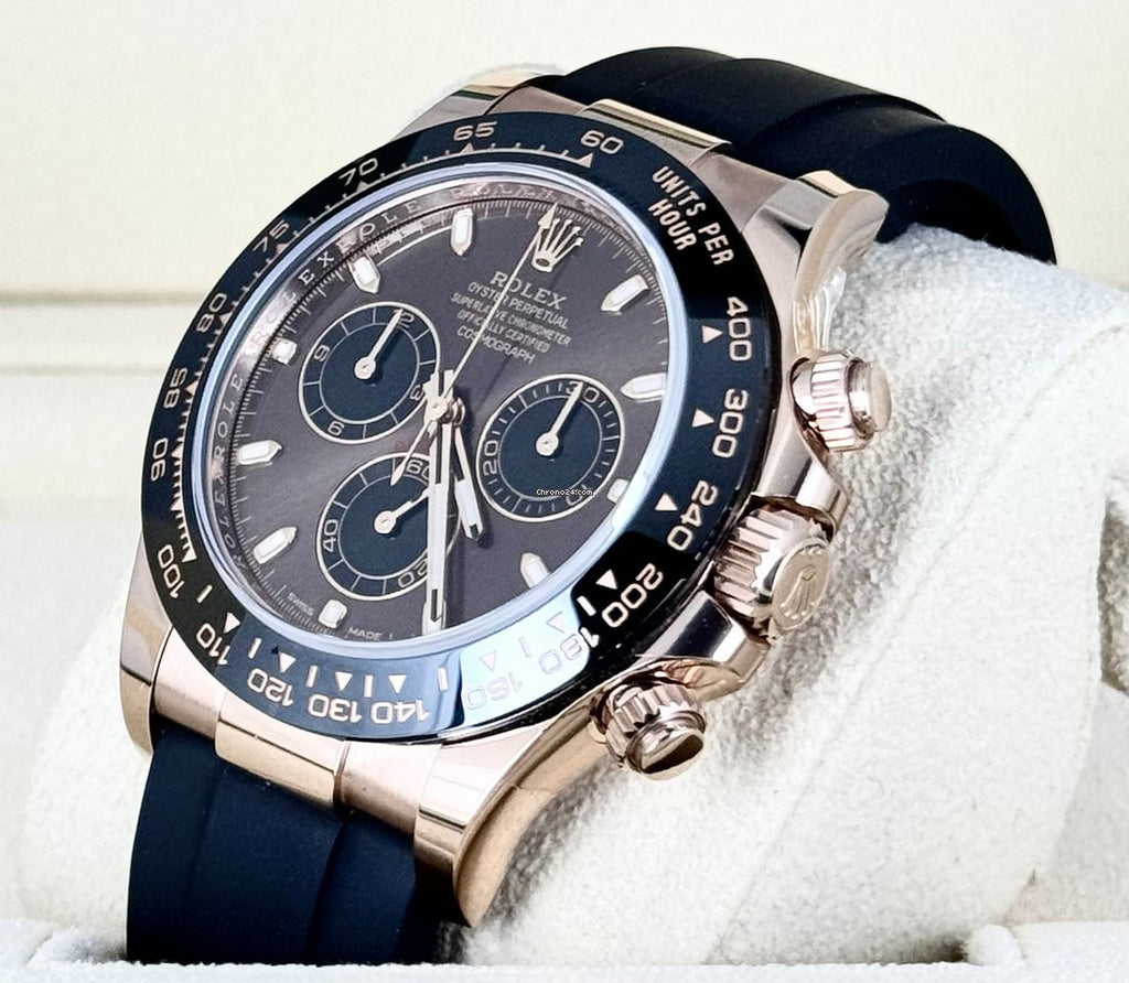 Daytona schokoladenfarbenes Zifferblatt, 18K Roségold, neu, 2021