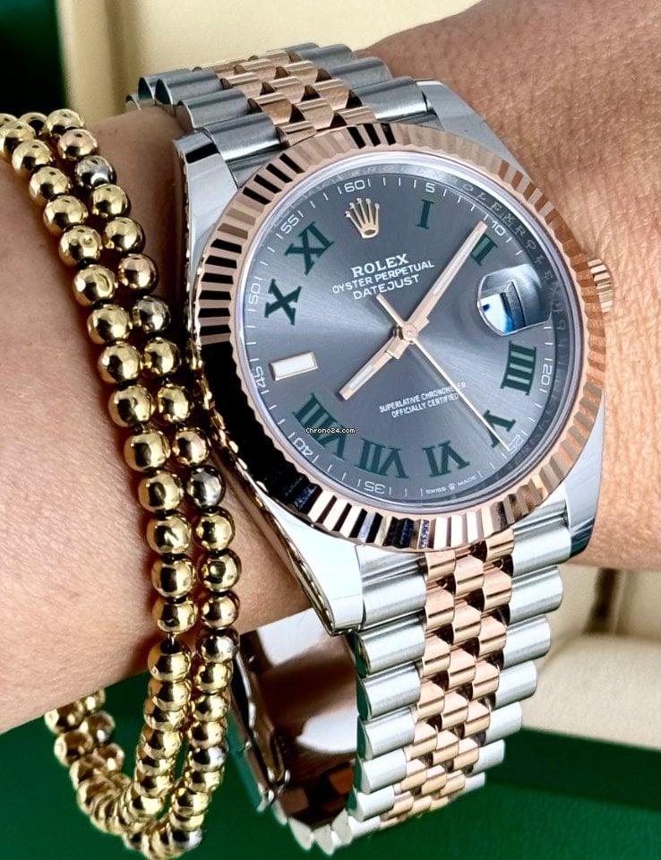 Datejust 41 „Wimbledon“ Stahl & Roségold