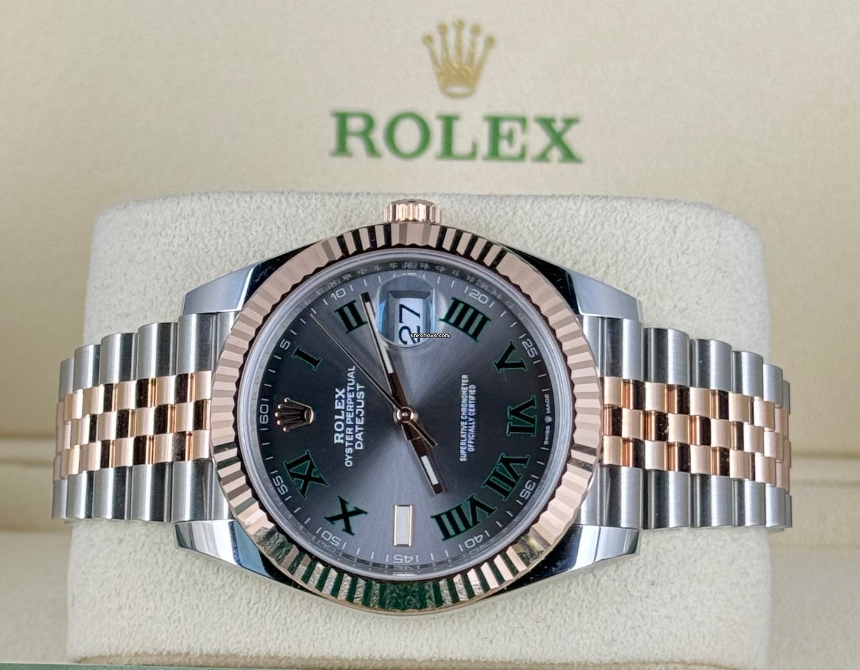 Datejust 41 „Wimbledon“ Stahl & Roségold