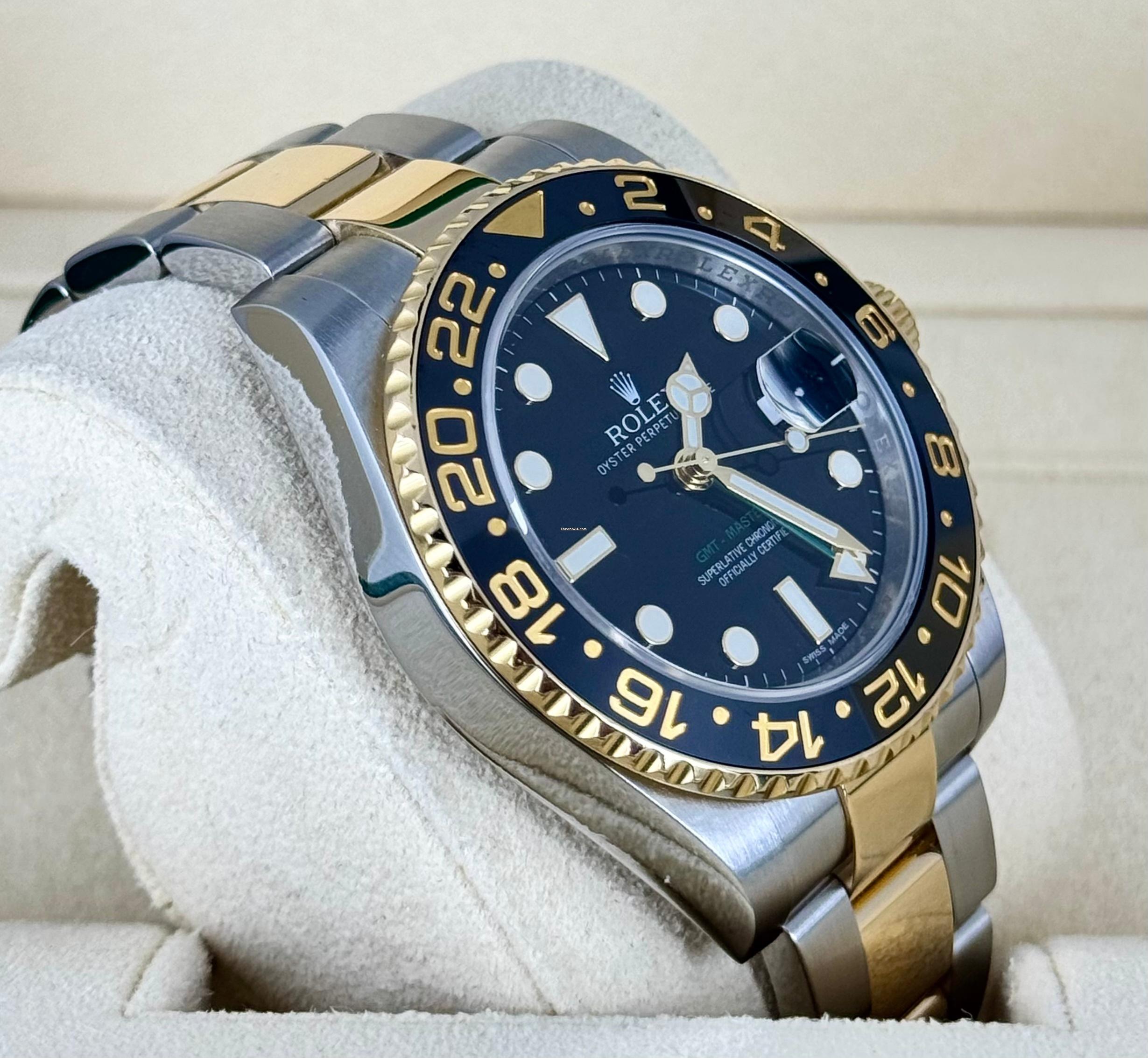 Rolex GMT-Master II Stahl Gold, wie neu, 2012, LC EU