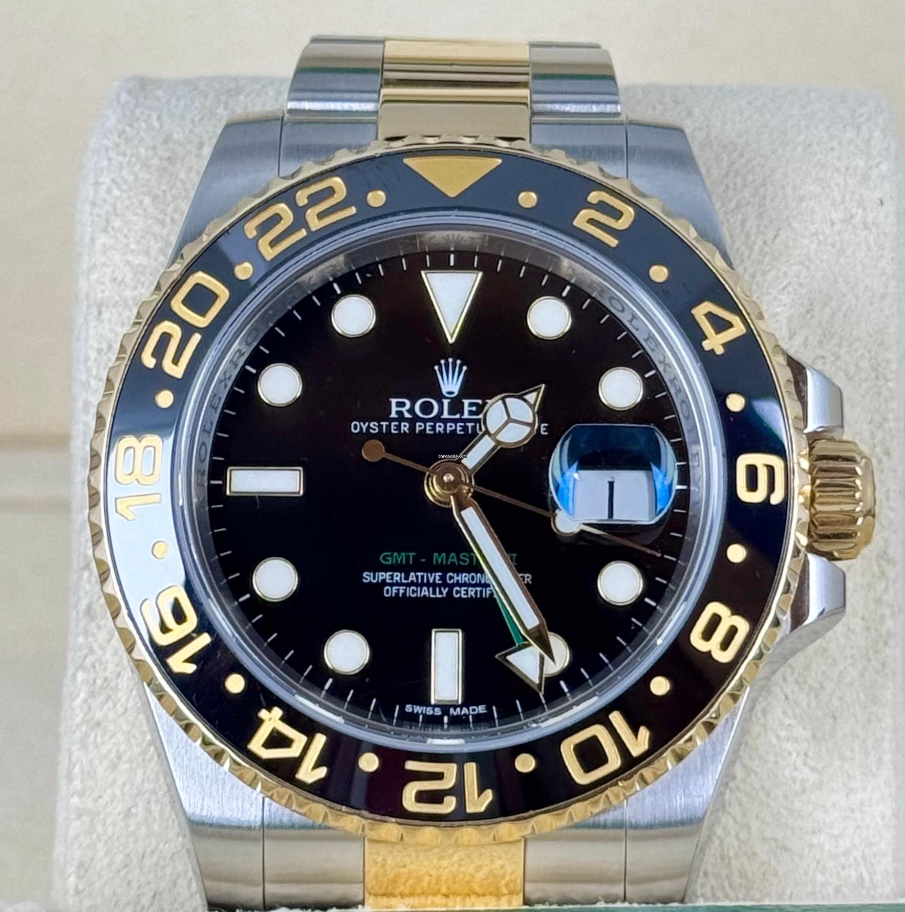 Rolex GMT-Master II Stahl Gold, wie neu, 2012, LC EU