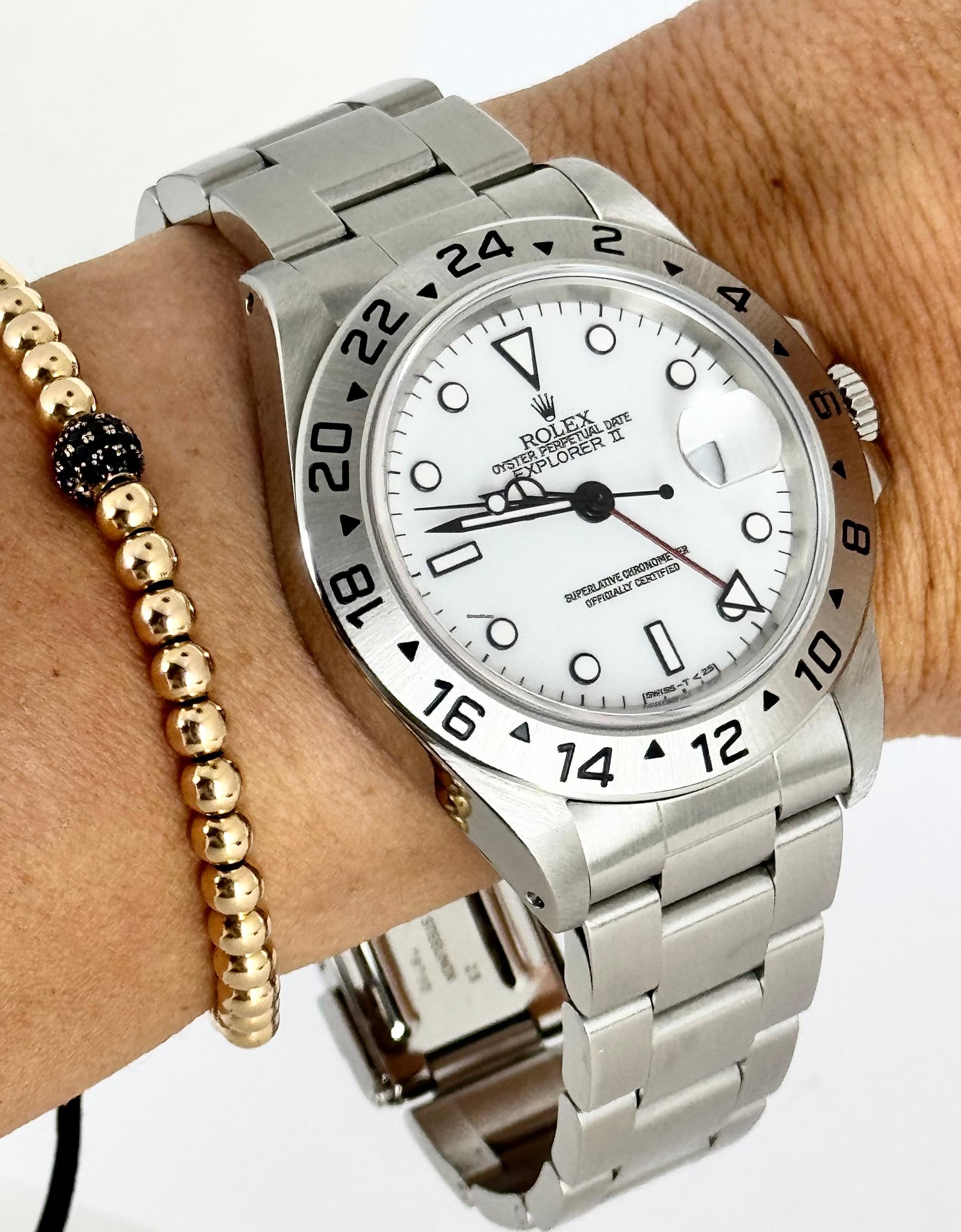 Explorer II 40 mm Polaris-Zifferblatt, Box und Papiere