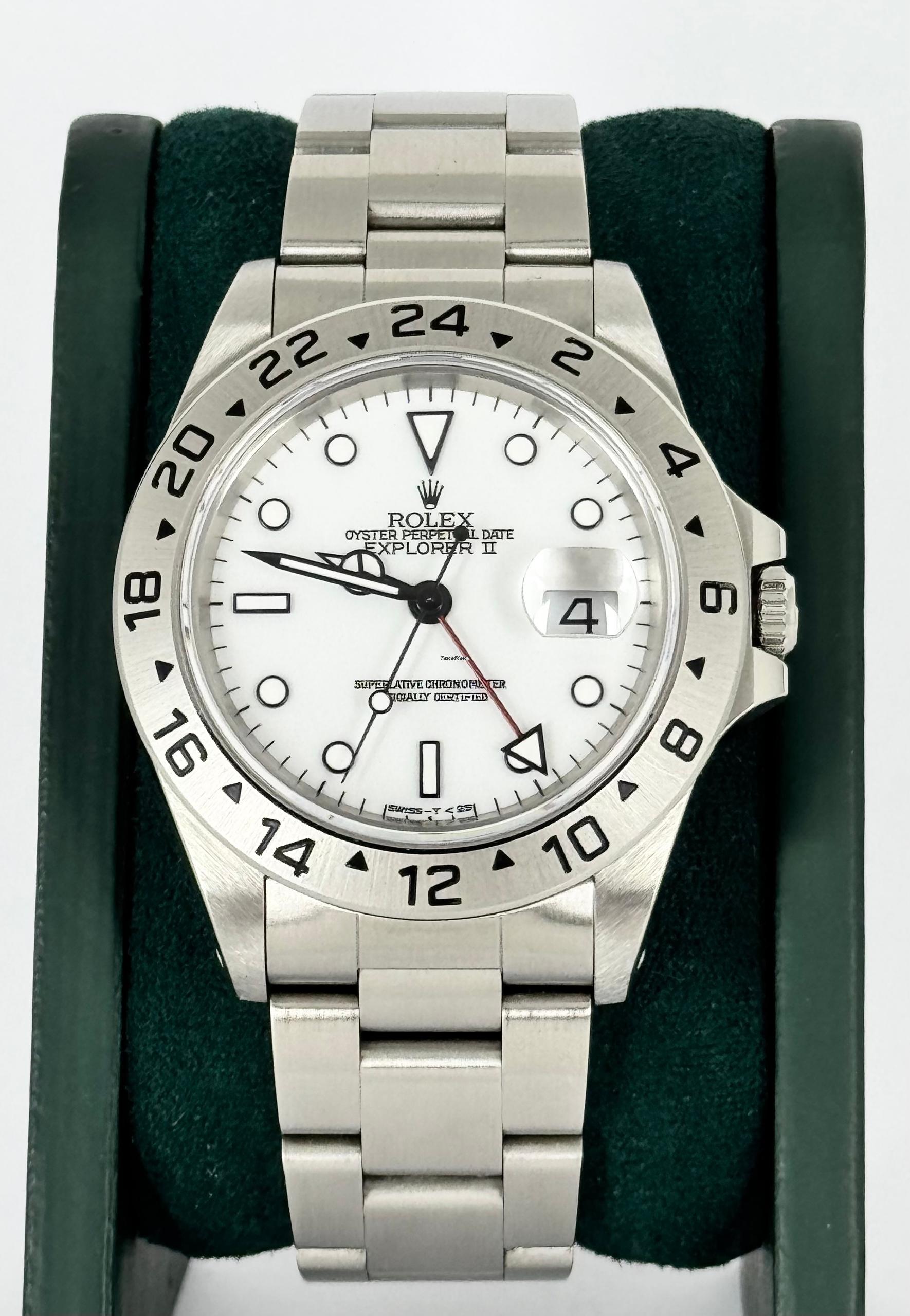 Explorer II 40 mm Polaris-Zifferblatt, Box und Papiere