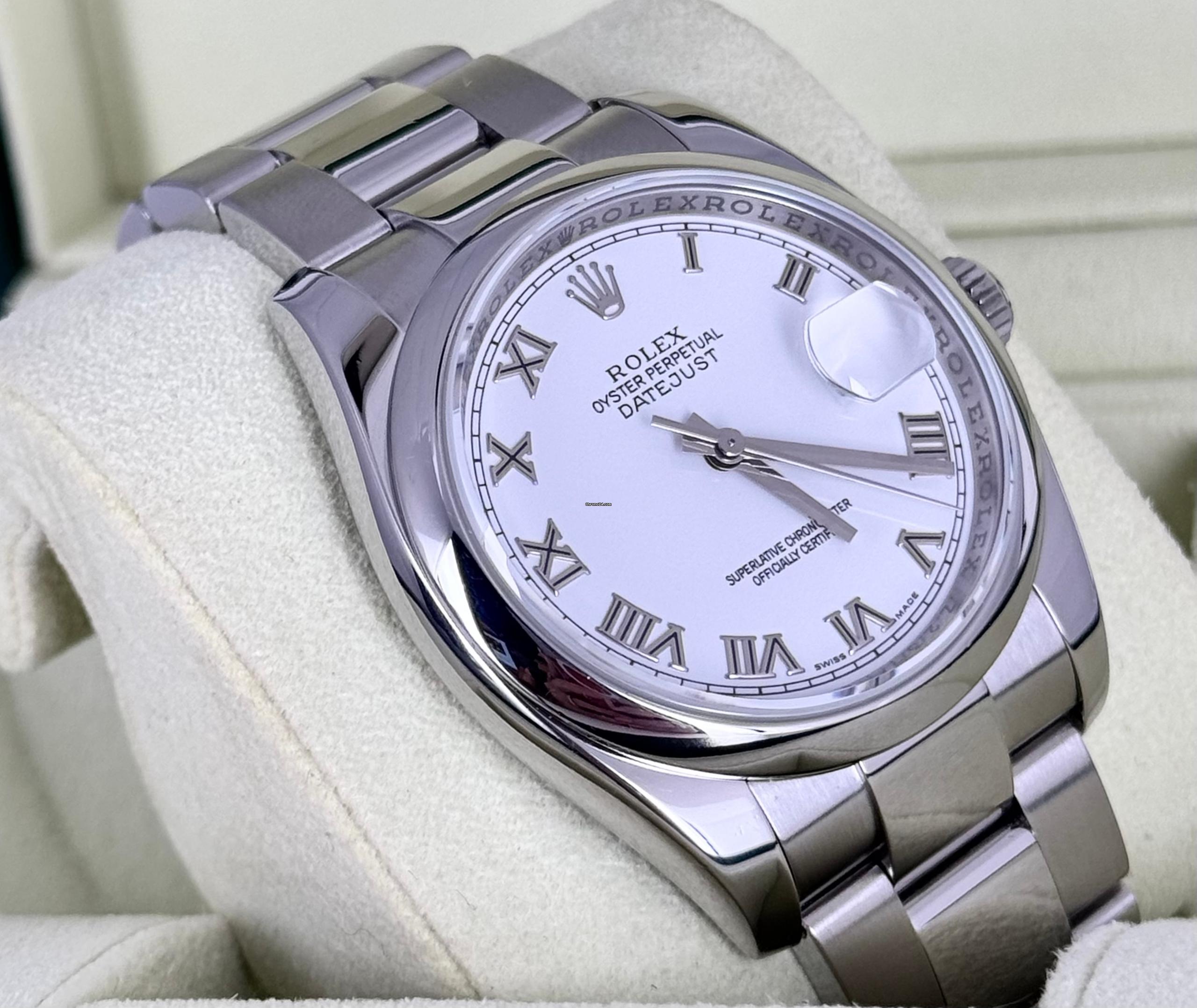Rolex Datejust 36 zertifiziert, Box & Papiere, LC AT