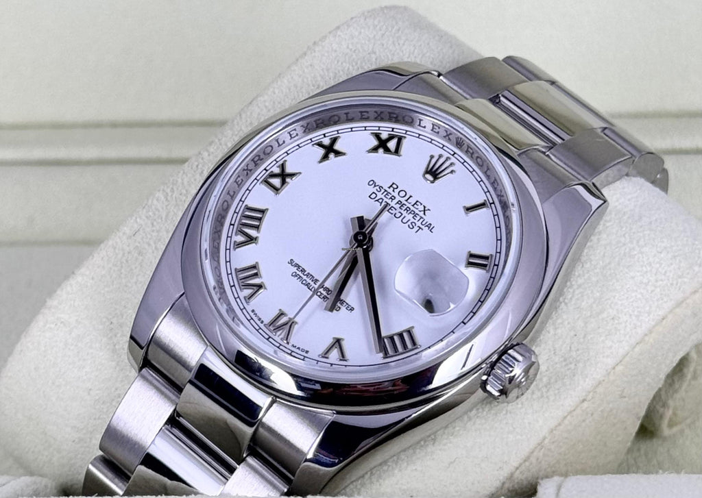 Rolex Datejust 36 zertifiziert, Box & Papiere, LC AT