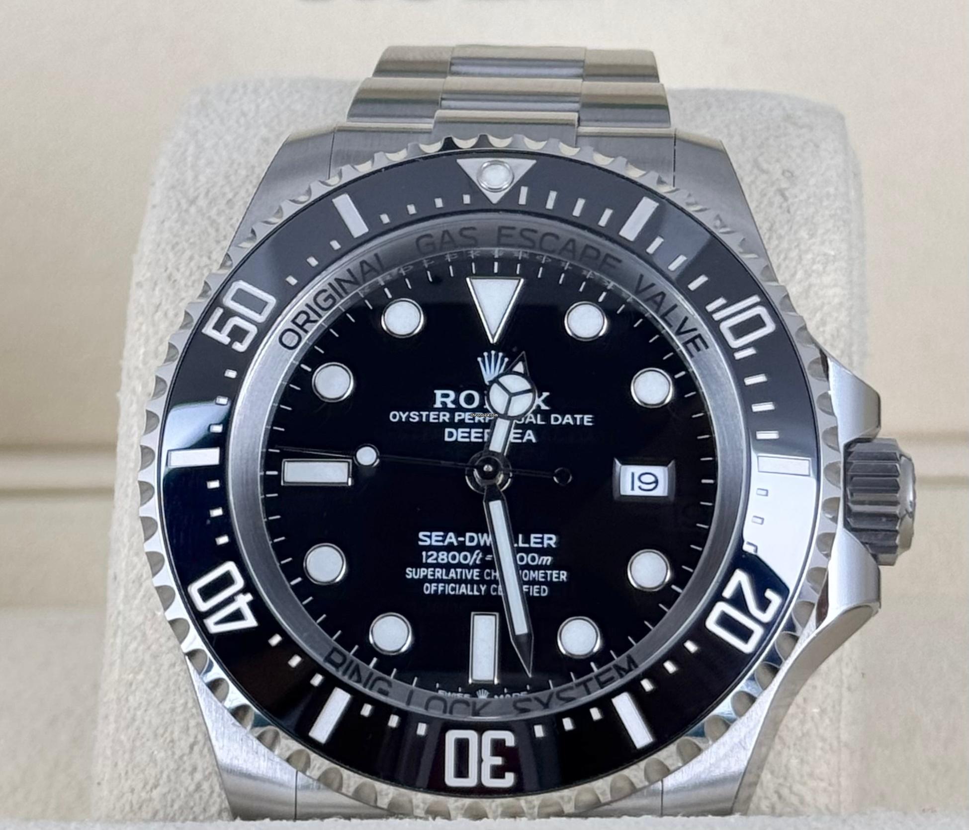 Sea-Dweller Deepsea mit Stickern, wie neu, Box & Papiere