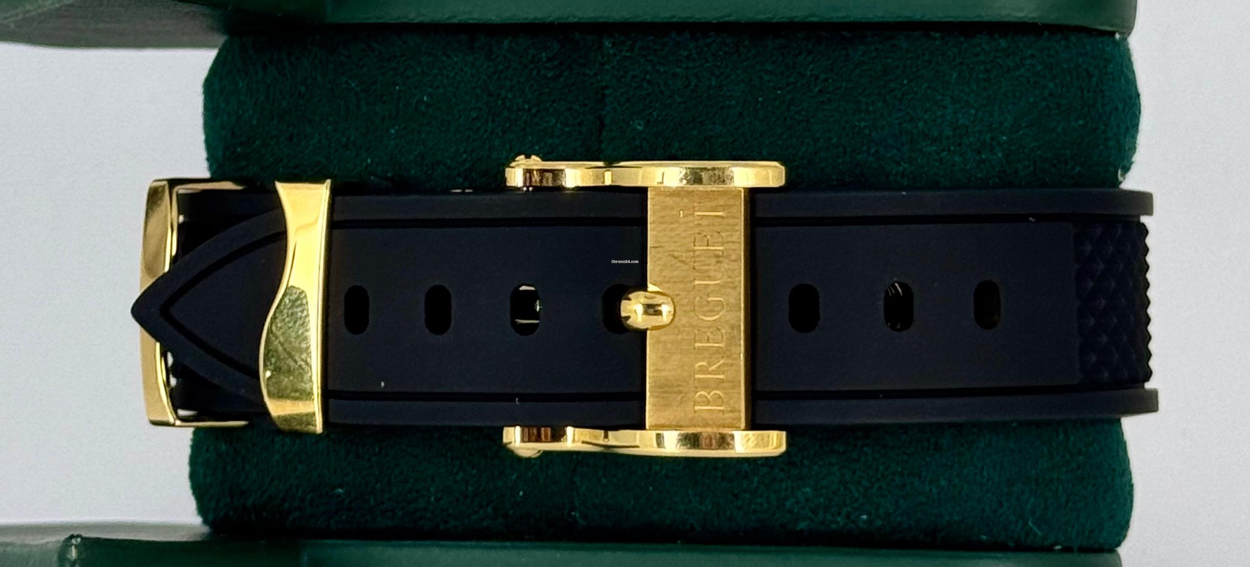 Marine Big Date, Marine Gelbgold mit Papieren (neues Armband)