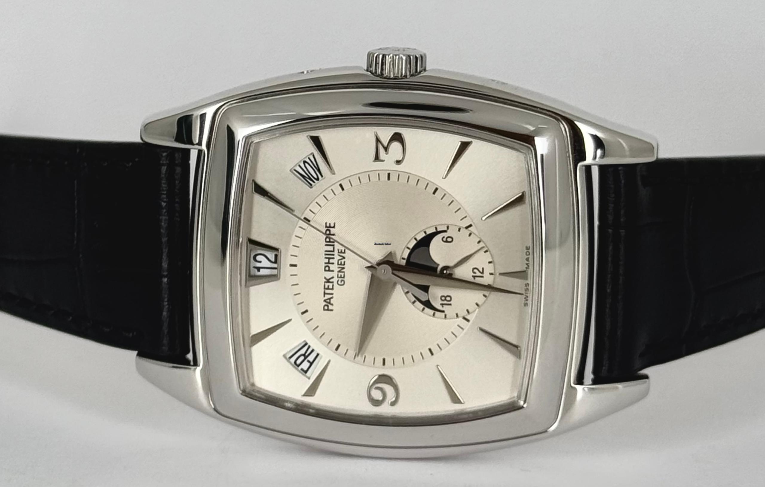 Gondolo Zertifiziert Jahreskalender 18K Weißgold B&P wie neu