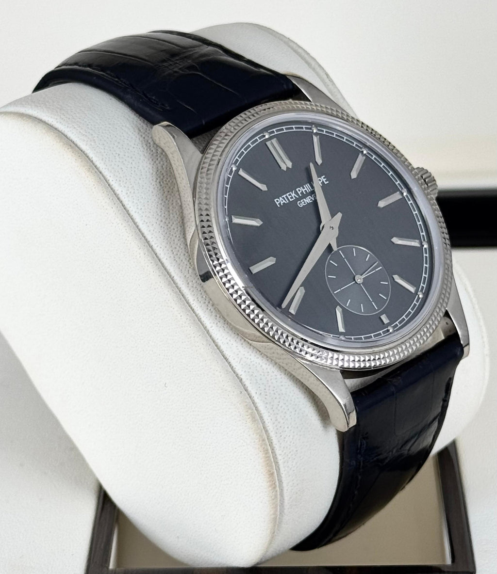 Patek Philippe Calatrava 2021 B&P 18K Weißgold wie neu