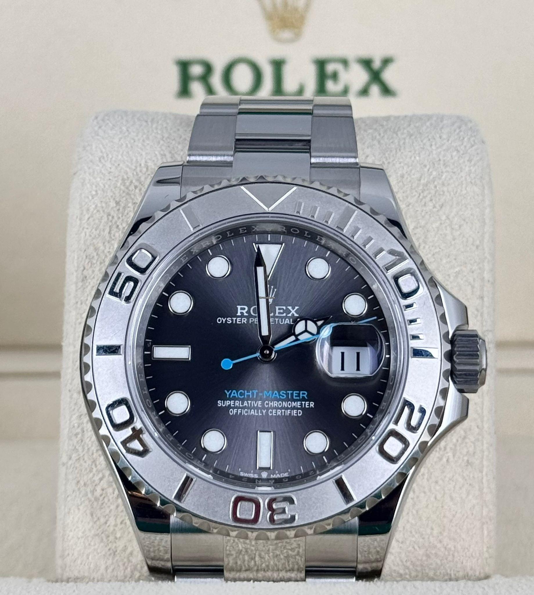 Rolex Yacht-Master 40 Grau 2021 Wie neu Komplettset