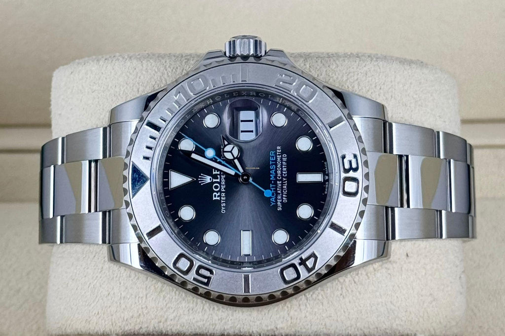 Rolex Yacht-Master 40 Grau 2021 Wie neu Komplettset