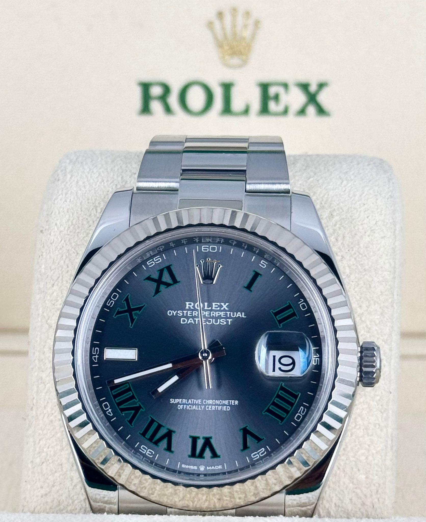 Rolex Datejust 41 Wimbledon Weißgoldlünette 2018 Komplettset
