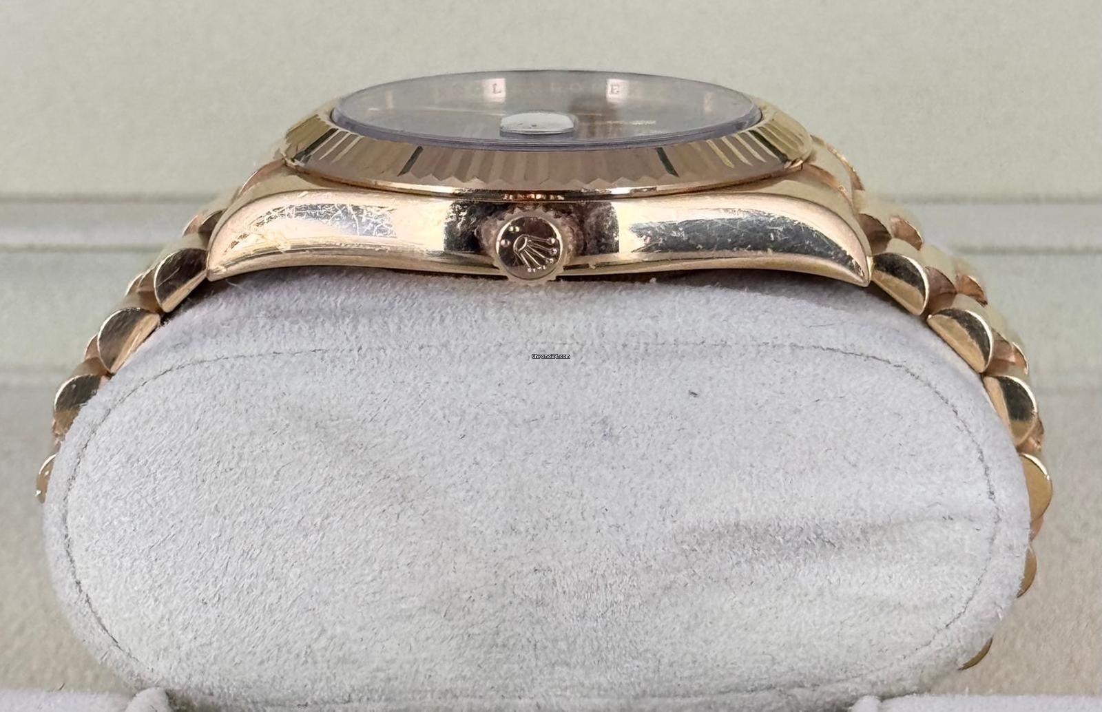 Day-Date II 41 mm Box & Papiere Wie neu Unpoliert