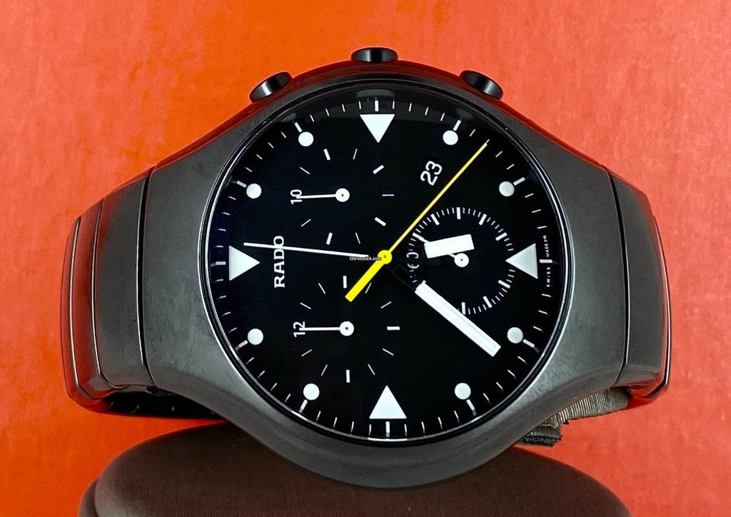 Rado Diastar True Black 44 mm Vollset Chronograph XL