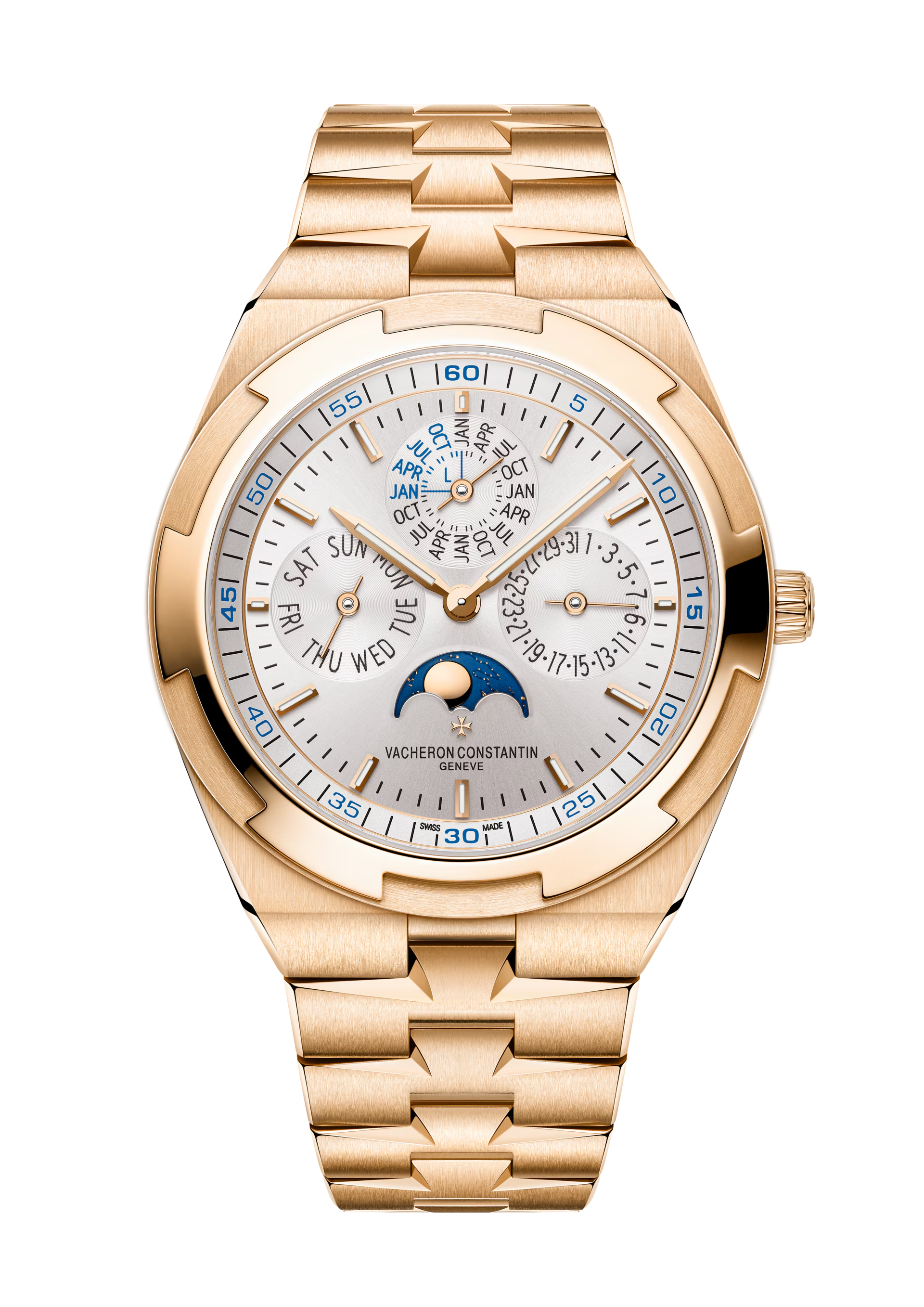 Overseas Ewiger Kalender Ultra-Flach 41,5 mm Roségold Automatik-Armbanduhr