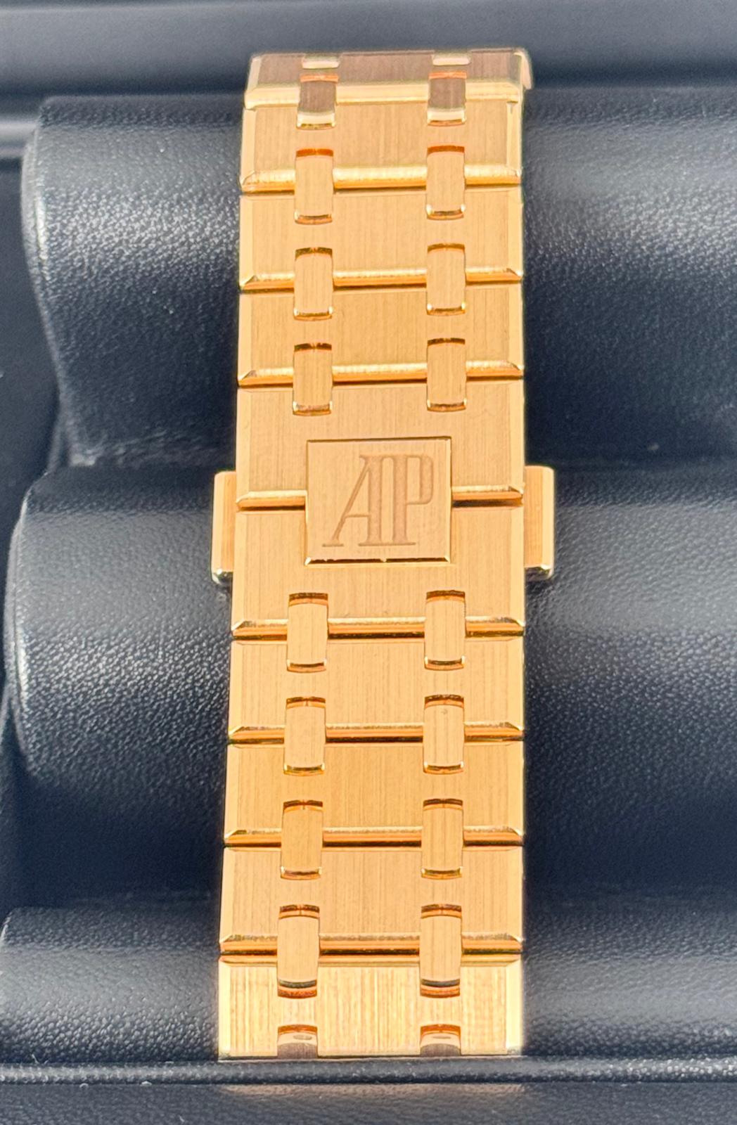 Audemars Piguet Royal Oak Chronograph Roségold 18k Blaues Zifferblatt Neu 2024
