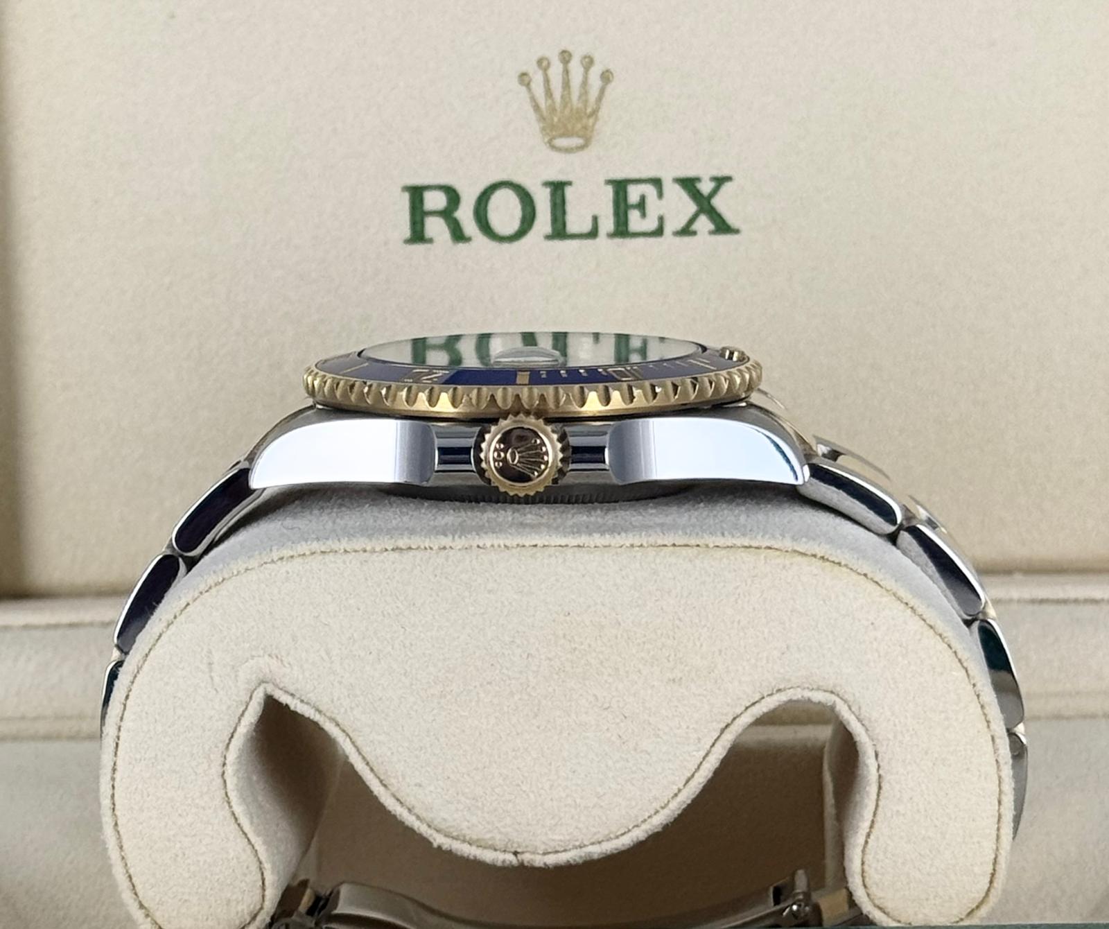 Rolex Submariner Date Bluesy 2015 LC 100 Box und Papiere Wie neu