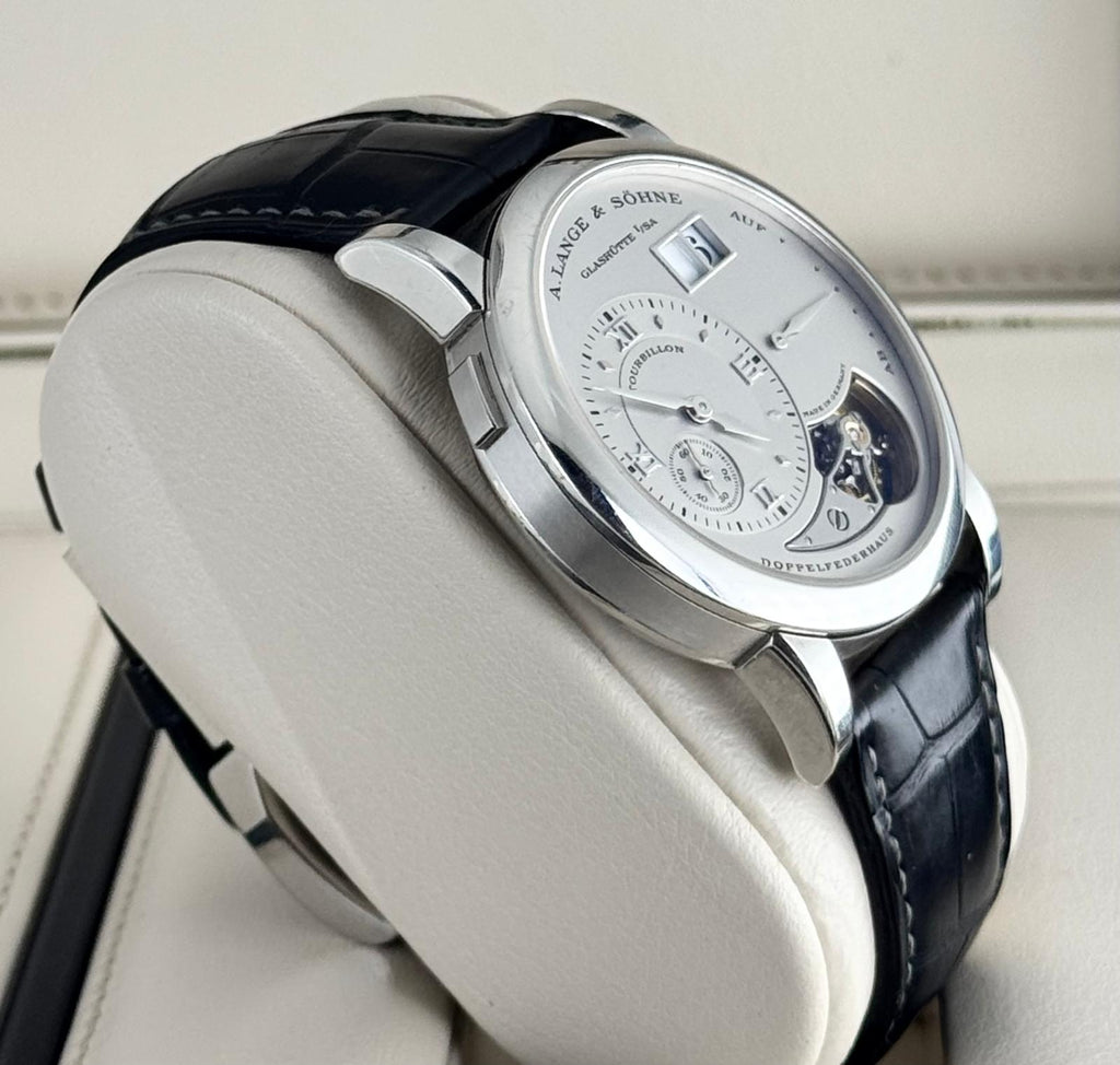 Lange 1 Tourbillon Komplettset, erste Kaufrechnung, unpoliert, PT950, limitiert auf 150 Stück