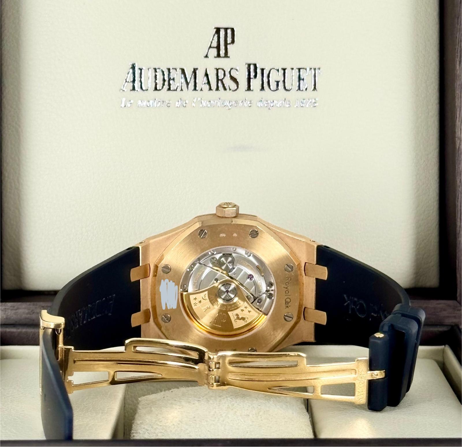 Royal Oak Automatik 41 mm aus Roségold mit Box, nie poliert