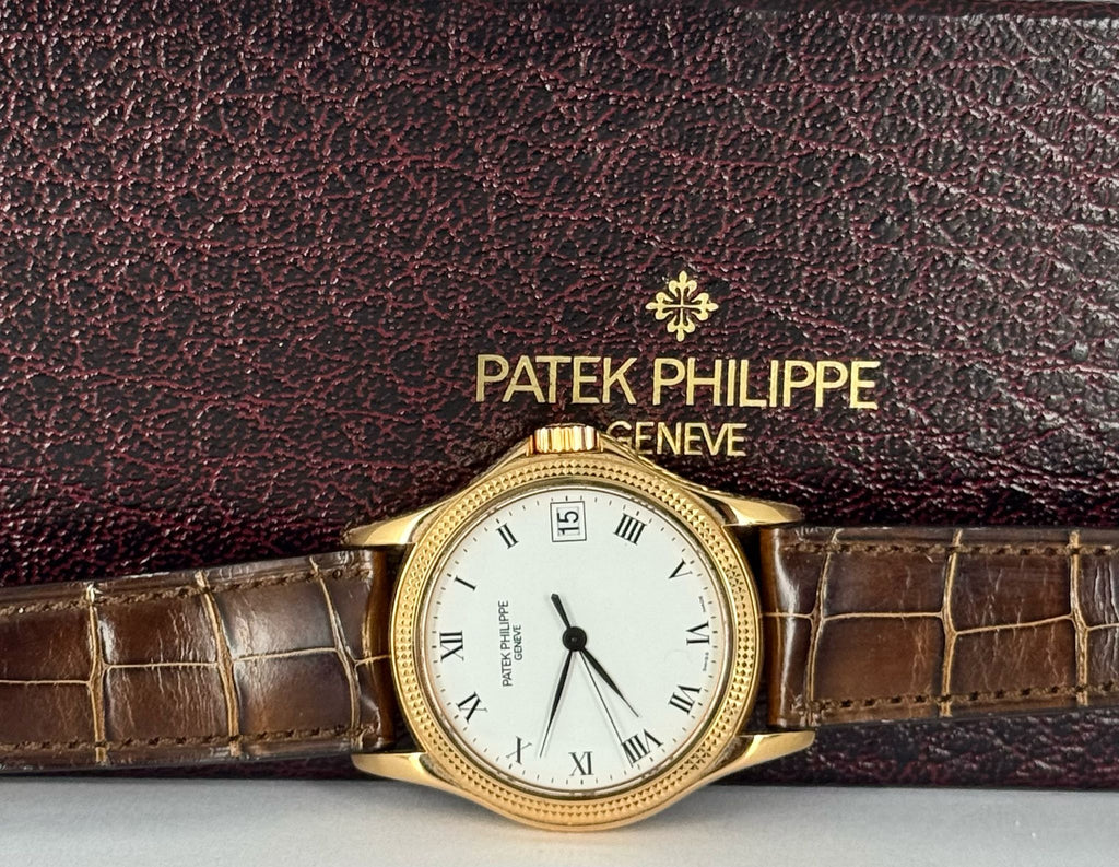 Calatrava Automatik 18k Roségold Box und Papiere Wie neu
