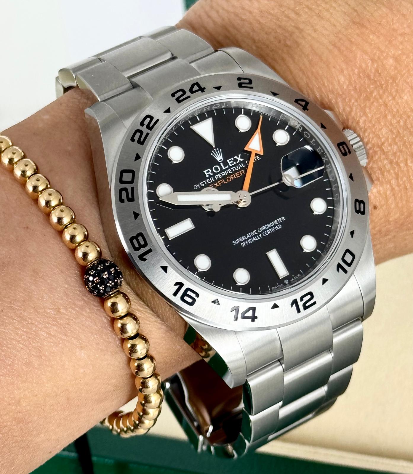 Explorer II Schwarzes Zifferblatt NEU