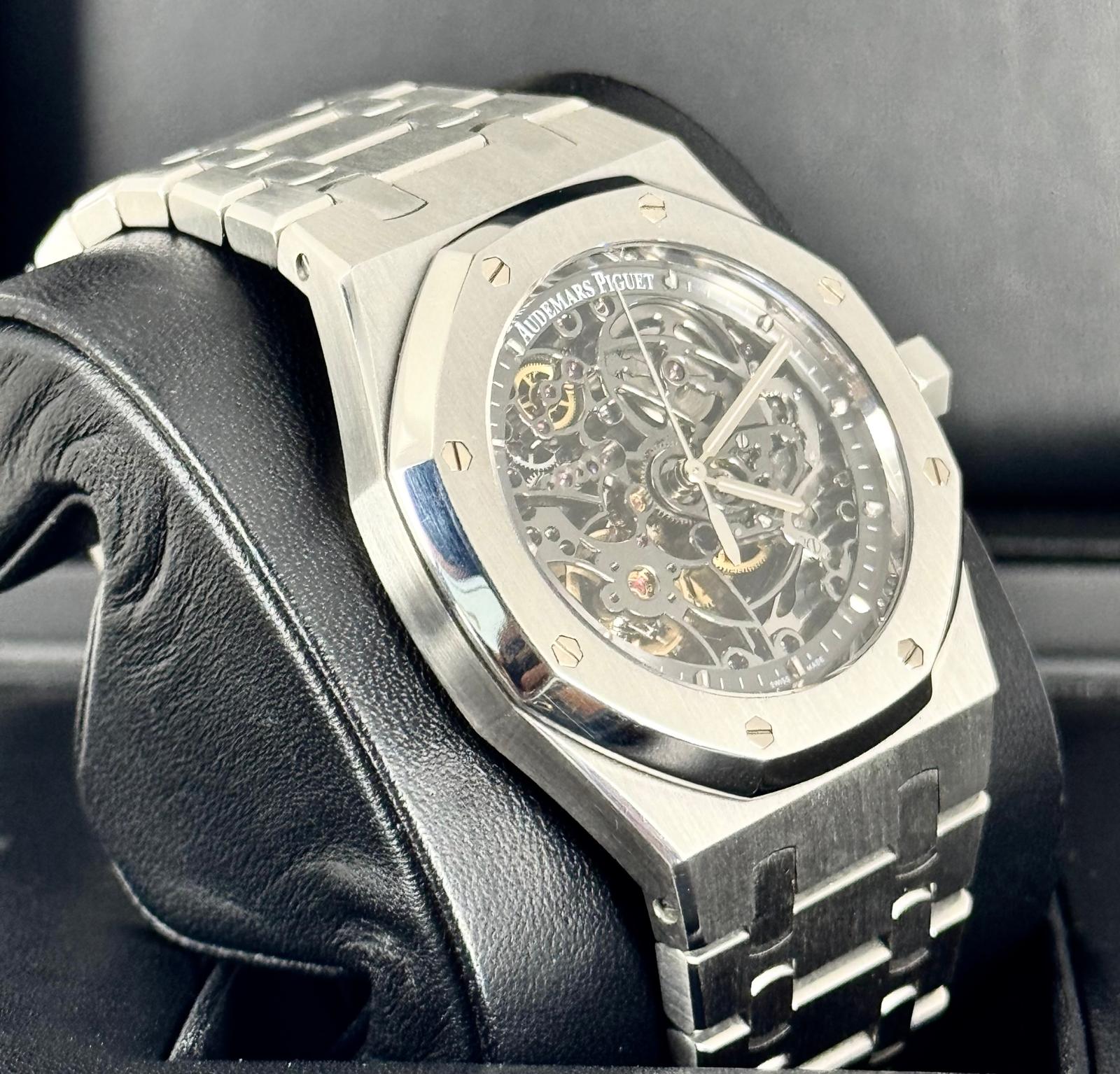 Royal Oak Selfwinding Skelett 39 mm Komplettset wie neu, nach Service bei AP